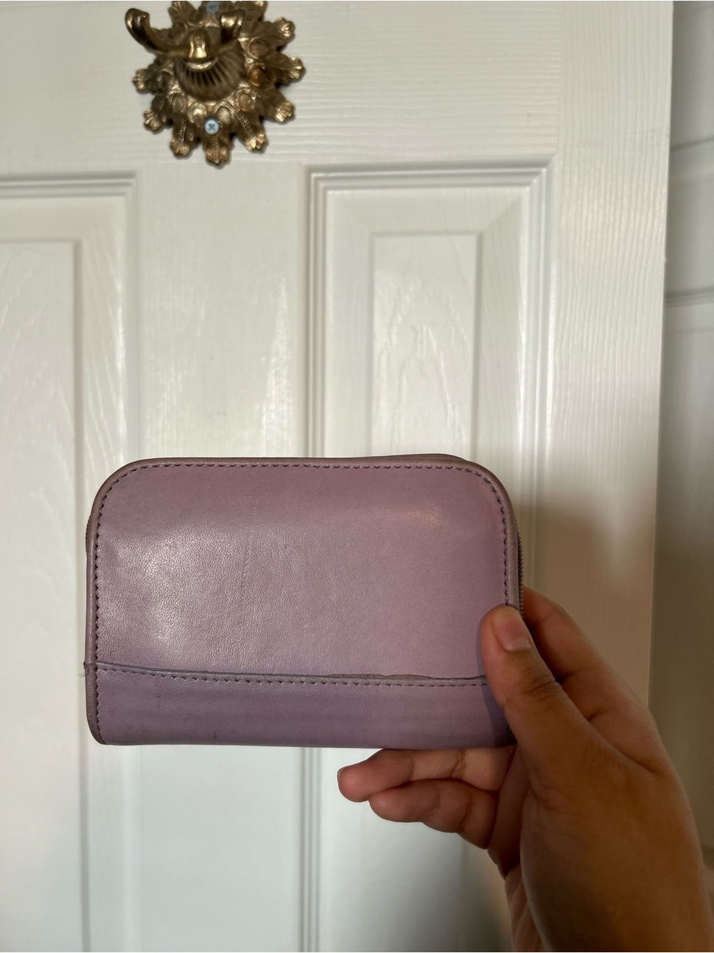 Vintage Coach Lavender Zip-Around Compact Clutch Wallet (Style 6901) - Picture 8 of 12